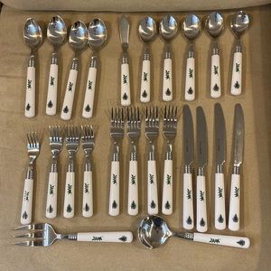 Christmas Silverware Set for 4